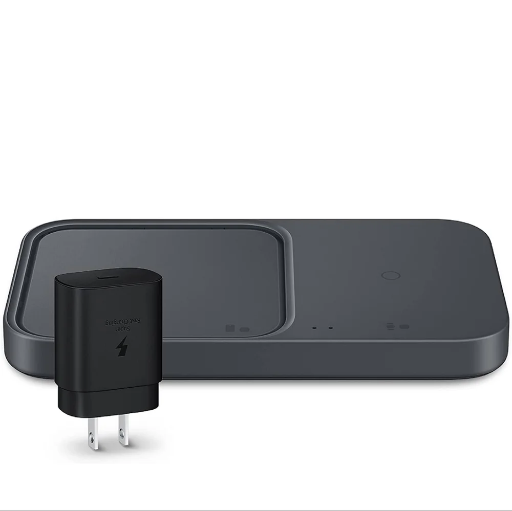 Samsung 15W Wireless Charger Duo w/ USB C Cable Black New